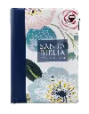 Biblia Reina Valera 1960 Grande Letra Gigante Imitación Piel Azul Flores [RVR086ZTILSGiPJR] (2).webp