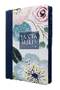 Biblia Reina Valera 1960 Grande Letra Gigante Imitación Piel Azul Flores [RVR086ZTILSGiPJR] (1).webp
