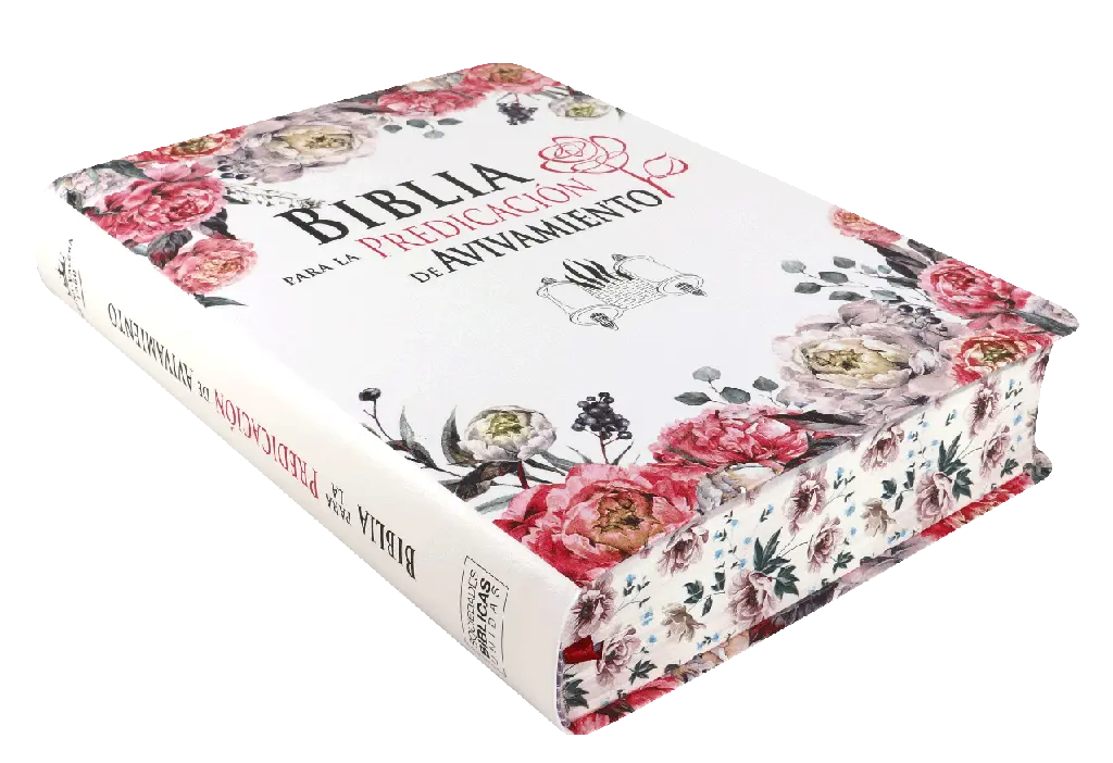 Biblia de Estudio Predicación de Avivamiento Reina Valera 1960 Grande Letra Grande Flores (RVR086cLGEE-PEN) (3).webp