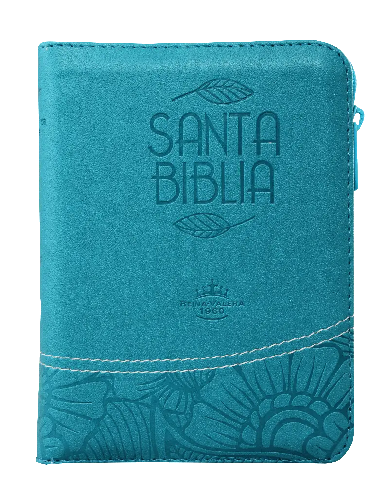 Biblia Reina Valera 1960 Bolsillo Letra Chica Imitación Piel Azul QR [RVR026cZTILM PJR] (1).webp