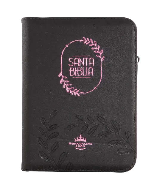 Biblia Reina Valera 1960 Chica Letra Chica Imitación Piel Negro  [RVR045cZTILMPJR] (1).webp