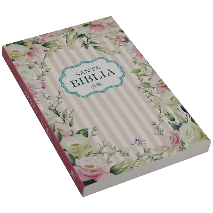 Biblia Misionera Reina Valera Contemporánea Mediana Letra Mediana Rústica Flores y Rayas [RVC (2).webp