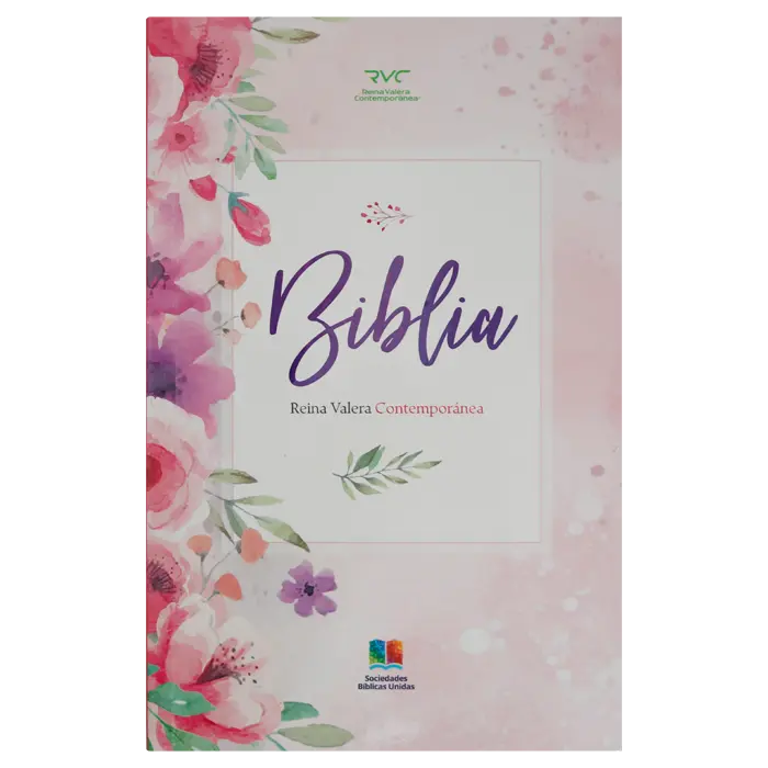 Biblia Misionera Reina Valera Contemporánea Mediana Letra Mediana Rústica Flores [RVC (1).webp