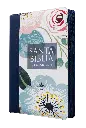 Biblia Reina Valera 1960 Mediana Letra Gigante Imitación Piel Azul Flores [RVR066ZLGiPJR] (1).webp