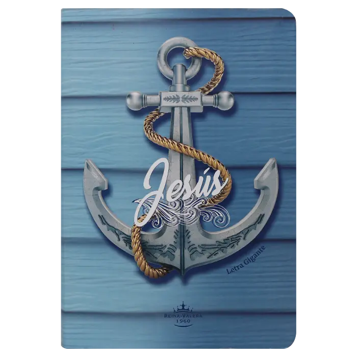 Biblia Reina Valera 1960 Mediana Letra Gigante Tapa Semiflexible Azul Claro Ancla [RVR (1).webp