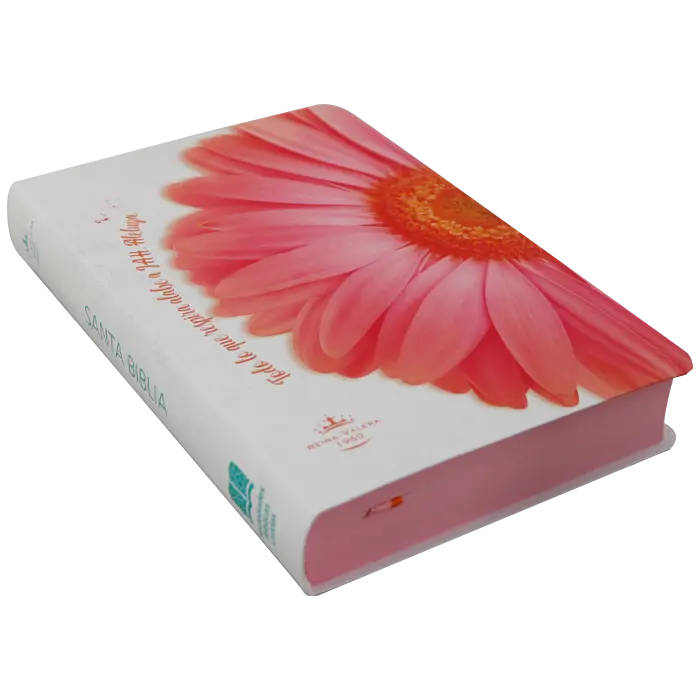 Biblia Reina Valera 1960 Mediana Letra Grande Tapa Semiflexible Flor Rosa [RVR (2).webp