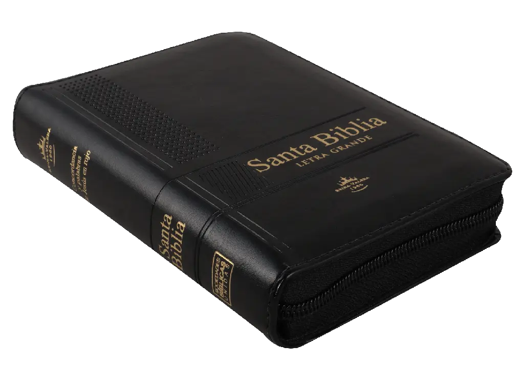 Biblia Reina Valera 1960 Tamaño Bolsillo Letra Grande Imitación Piel Negro (RVR26cLSGiPJRZTI) (3).webp