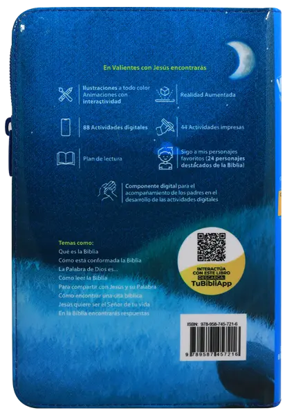 Biblia Infantil Reina Valera Contemporánea Mediana Letra Grande Vinil Azul QR Realidad Aumentada [RVC062PJRPZLG] (2).webp