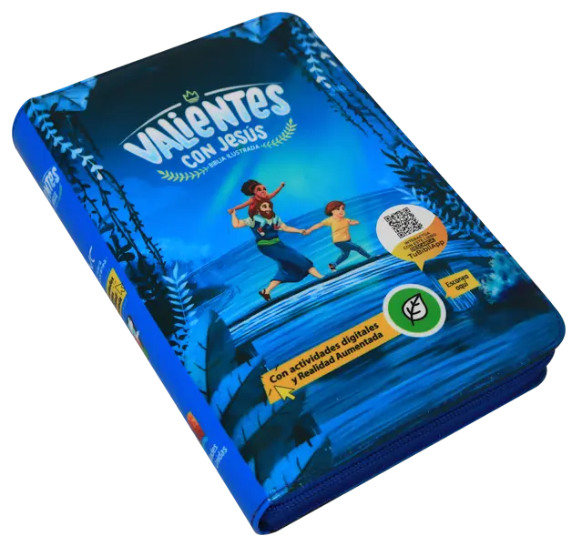 Biblia Infantil Reina Valera Contemporánea Mediana Letra Grande Vinil Azul QR Realidad Aumentada [RVC062PJRPZLG] (3).webp