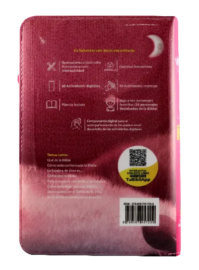 Biblia Infantil Reina Valera Contemporánea Mediana Letra Grande Vinil Rosa Código QR Realidad Aumentada  [RVC062PJRPZLG] (2).webp