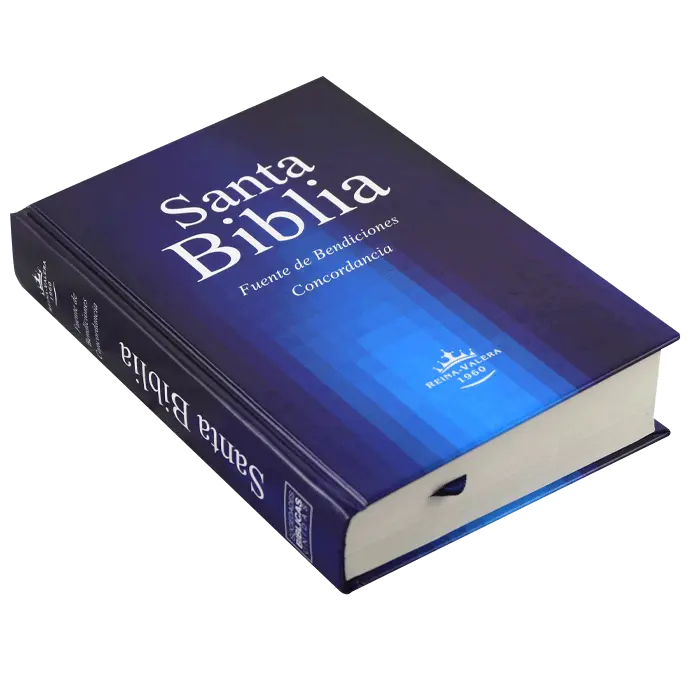 Biblia Fuente de Bendiciones Reina Valera 1960 Chica Letra Mediana Tapa Dura Azul [RVR043cLMFB] (2).webp
