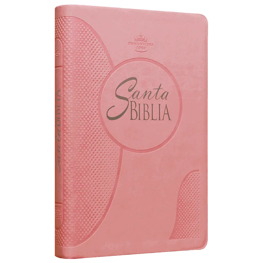Biblia Reina Valera 1960 Mediana Letra Grande Imitación Piel Rosa [RVR065cLGPJR]