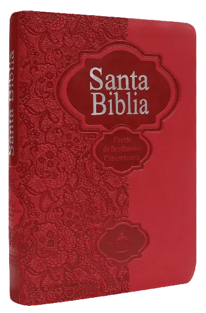 Biblia Fuente de Bendiciones Reina Valera 1960 Chica Letra Mediana Imitación Piel Roja [RVR045cLMFB]
