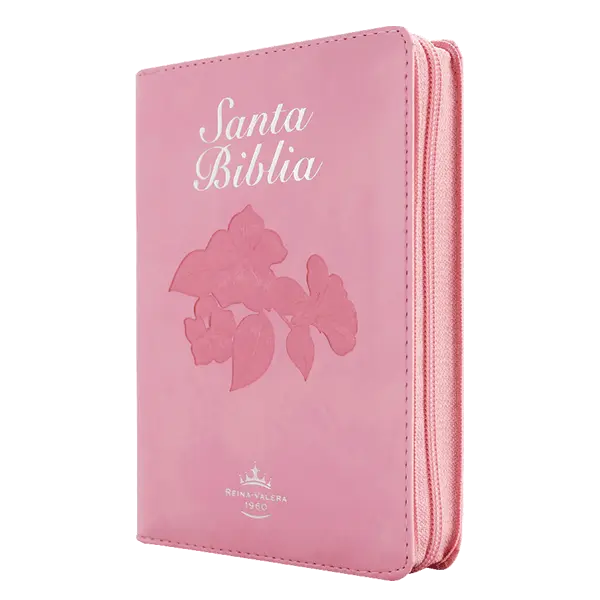 Biblia Fuente de Bendiciones Reina Valera 1960 Chica Letra Mediana Imitación Piel Rosa [RVR046cLMFBTIZ]