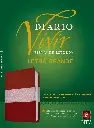 Biblia de estudio del diario vivir NTV, letra grande (SentiPiel, Vino tinto/Rosa, Letra Roja)
