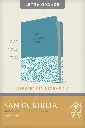 Santa Biblia NTV, Edición de referencia ultrafina, letra grande, sentipiel, azul