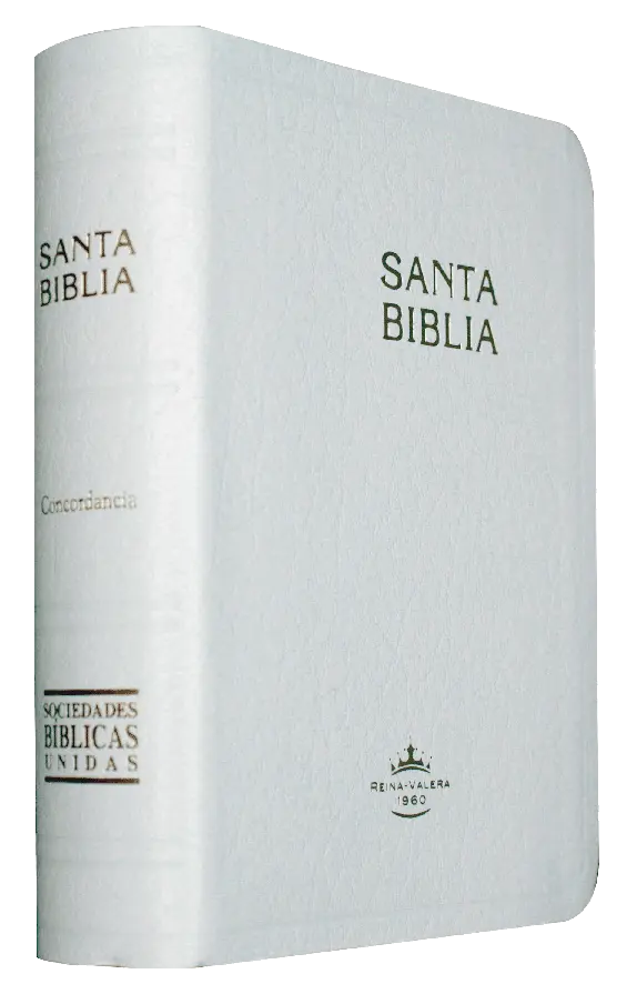 Biblia Reina Valera 1960 Tamaño Bolsillo Letra Chica Imitación Piel Blanco [RVR025c]
