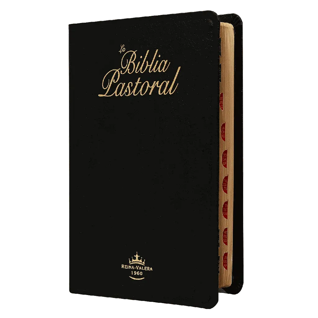 Biblia de Estudio Pastoral Reina Valera 1960 Mediana Letra Mediana Piel Genuina Negro [RVR069cLGTI]