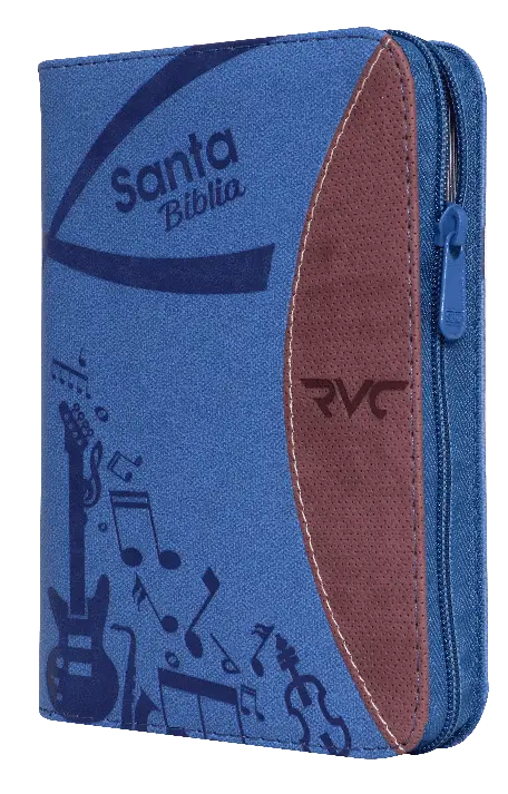 Biblia Reina Valera Contemporánea Chica Letra Mediana Imitación Piel Azul Vino Tinto [RVC045ZLGPJR]