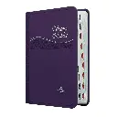 Biblia Reina Valera 1960 Chica Letra Mediana Imitación Piel Morado [RVR045cLGTI]