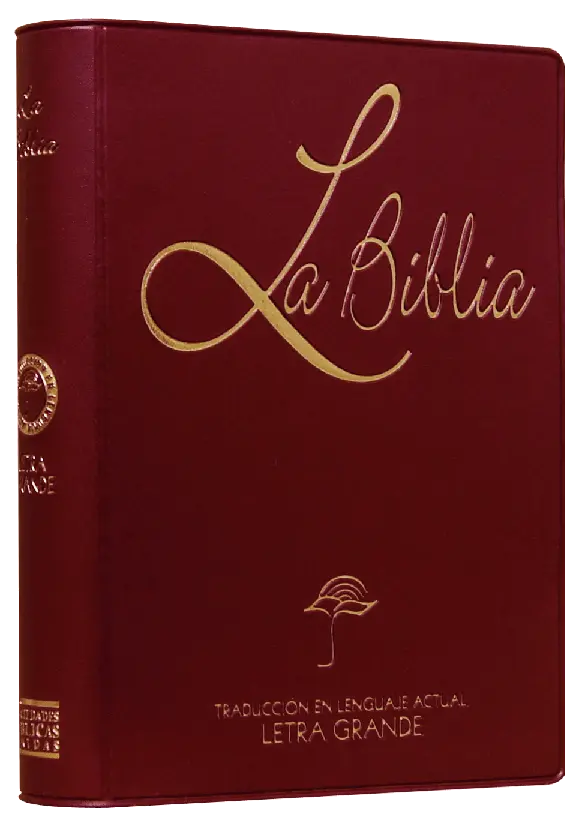 Biblia Traducción Lenguaje Actual Chica Letra Mediana Vinil Vino [TLA42LG]