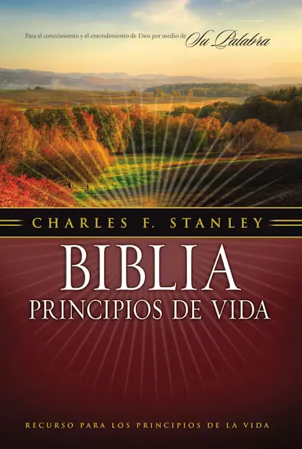 Biblia principios de vida del Dr. Charles F. Stanley, pasta dura