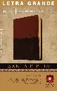 Santa Biblia NTV, Edición personal, letra grande, duo tono, cafe, letra grande