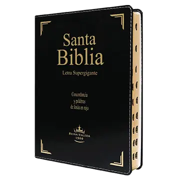 Biblia Reina Valera 1960 Gigante Letra Supergigante Imitación Piel Negro [RVR096CLSGIPJRTI]