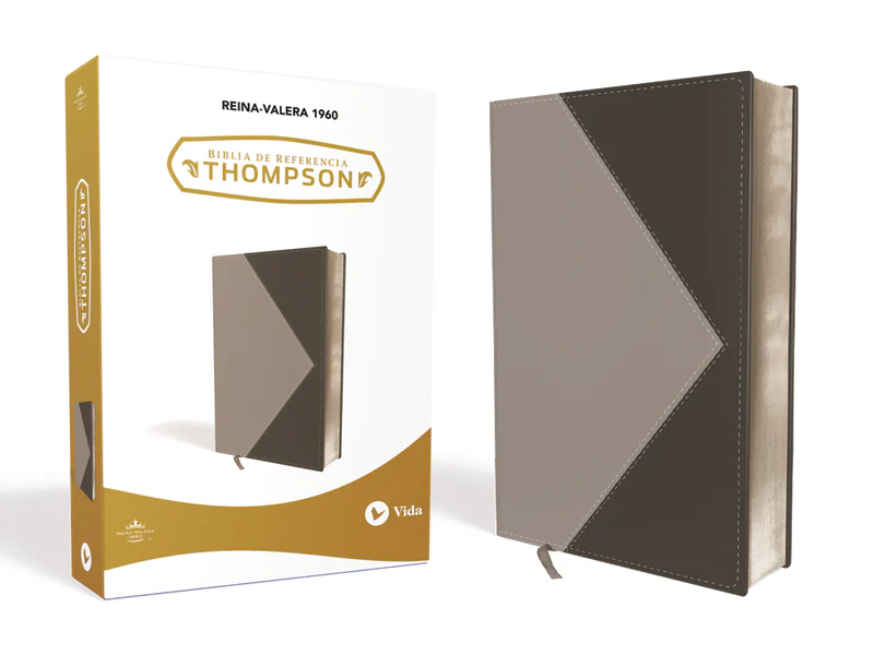 RVR60 Biblia de Referencia Thompson, dos tonos, negro, gris