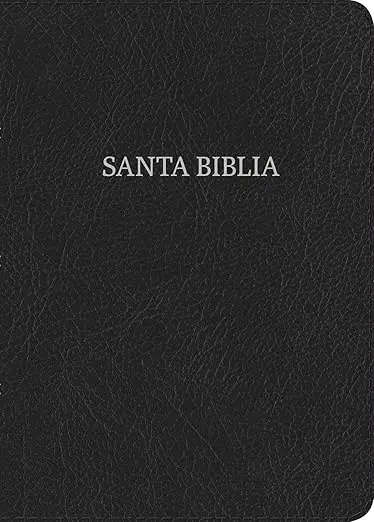 Biblia RVR 1960 Letra Gde. Tam. Manual, Piel Fabricada, Negro