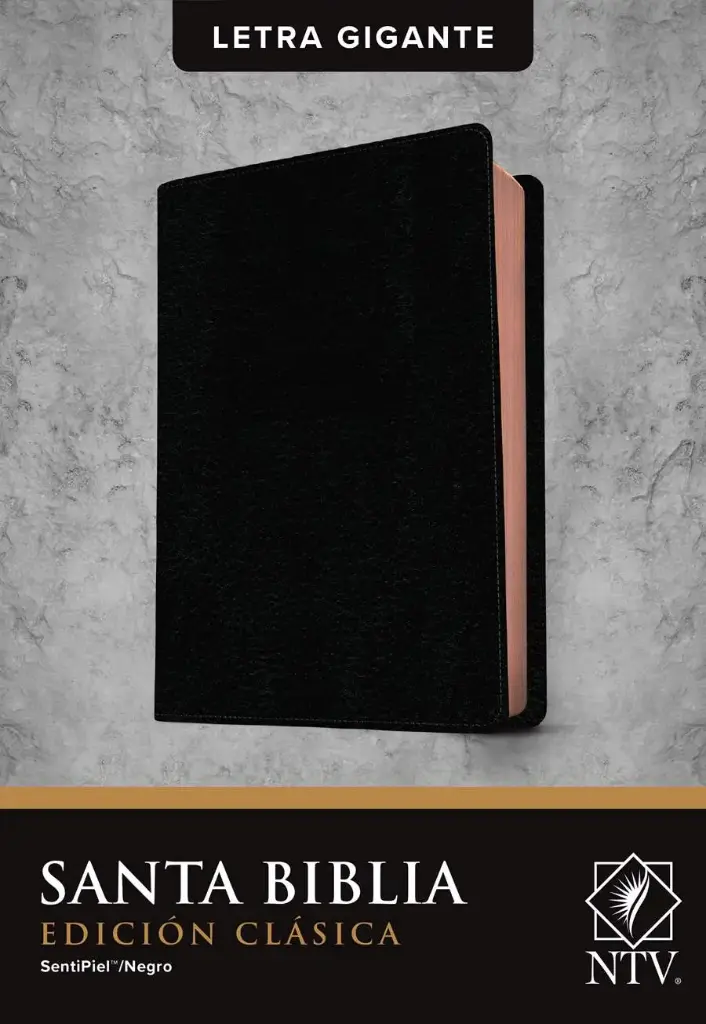 Santa Biblia NTV, Edición clásica, letra gigante (SentiPiel, Negro, Índice, Letra Roja)