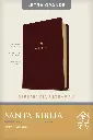 Santa Biblia NTV, Edición de referencia ultrafina, letra grande (SentiPiel, Café oscuro , Letra Roja)