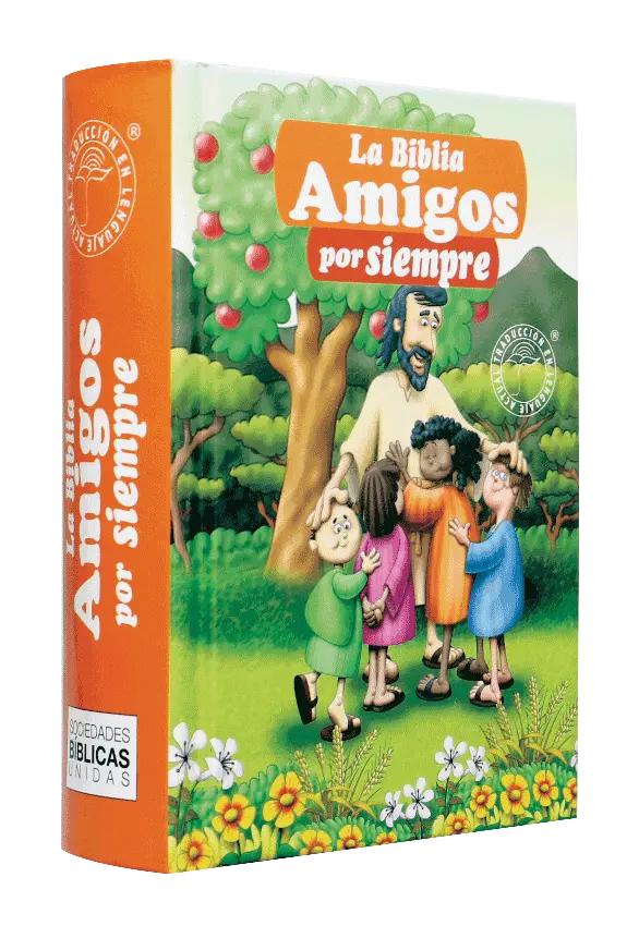 Biblia Infantil Amigos por Siempre Traducción Lenguaje Actual Tapa Dura Naranja [TLA23]