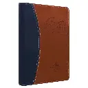 Biblia Reina Valera 1960 Mediana Letra Grande Imitación Piel Azul/Marrón [RVR065cLGPJR]
