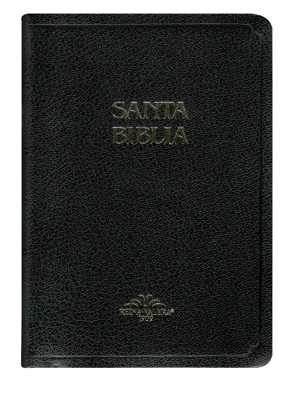 Biblia Reina Valera 1909 Mediana Letra Mediana Imitación Piel Negro [VR055]