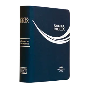 Biblia Reina Valera 1960 Tamaño Bolsillo Letra Chica Vinil Azul String [RVR022c]