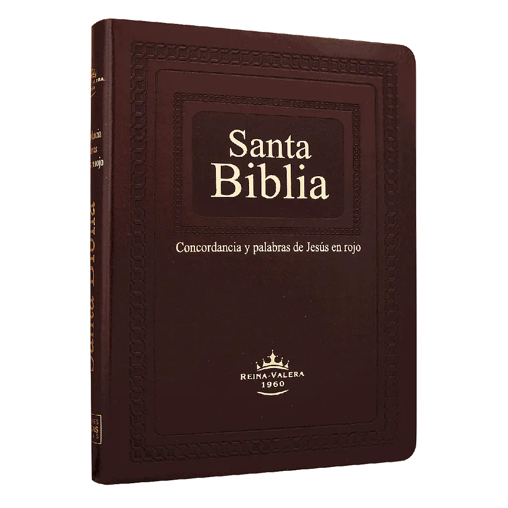 Biblia Reina Valera 1960 Grande Letra Gigante Imitación Piel Café [RVR086CLGIPJR]