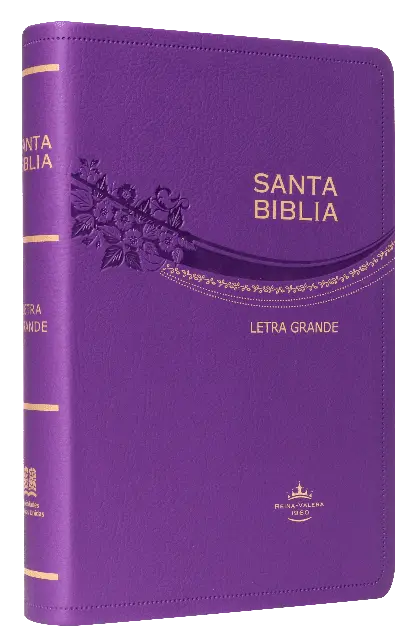 Biblia Reina Valera 1960 Mediana Letra Grande Imitación Piel Púrpura [RVR065CLG]