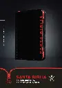  Santa Biblia NTV, Edición compacta (SentiPiel, Negro/Carmesí) 