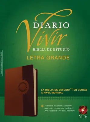 Biblia de estudio del diario vivir NTV, letra grande, Café