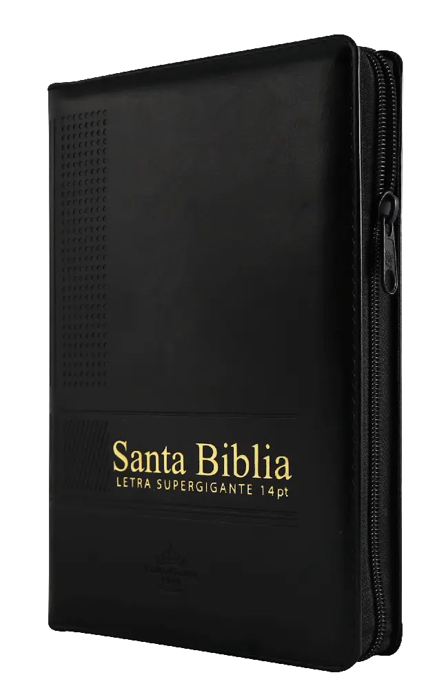 Biblia Reina Valera 1960 Mediana Letra Gigante Imitación Piel Negro [RVR066cLSGiPJRZTI]