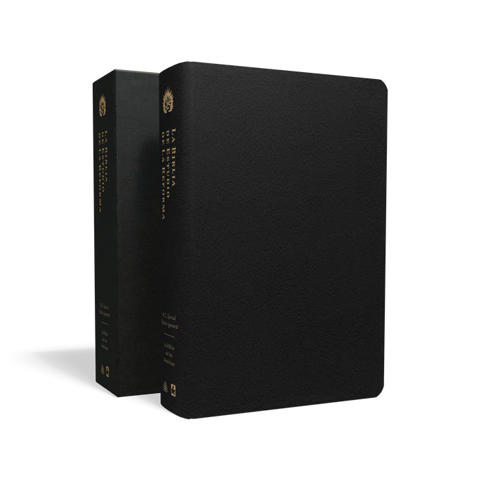 Biblia De Estudio RVR60 Herencia Reformada Piel Genuina Negro