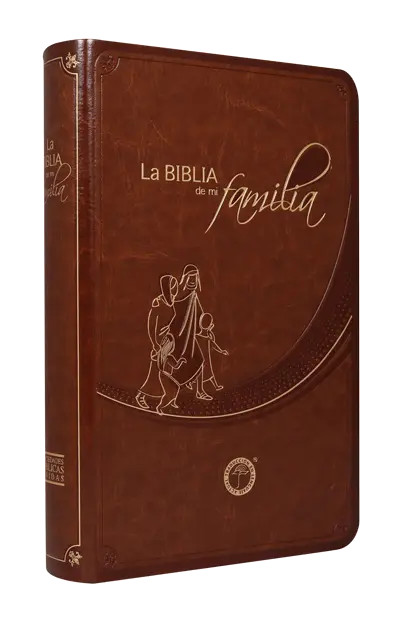 Biblia de Estudio de mi Familia Traducción Lenguaje Actual Mediana Letra Chica Imitación Piel Café [TLA65P]