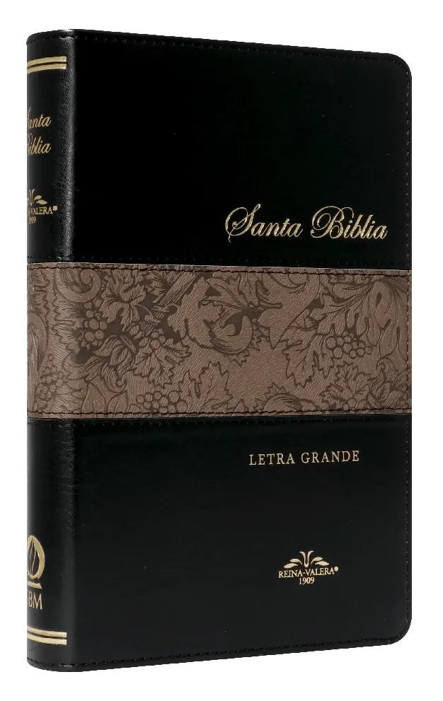 Biblia Reina Valera 1909 Mediana Letra Grande Imitación Piel Negro [VR065LG]