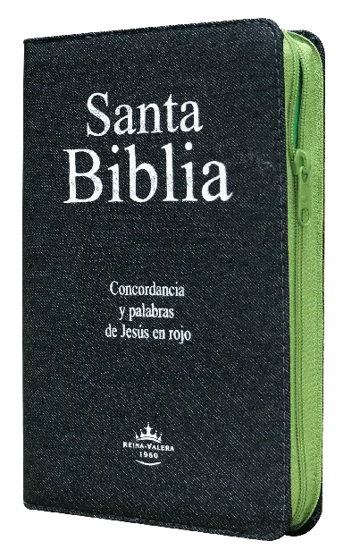 Biblia Reina Valera 1960 Mediana Letra Grande Mezclilla Verde [RVR064CLGPJRZTI]