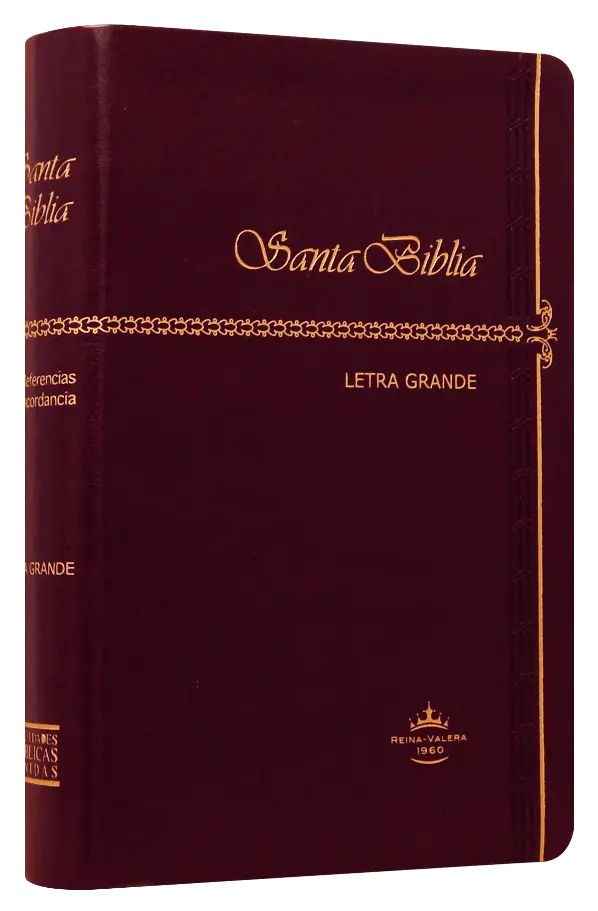 Biblia Reina Valera 1960 Mediana Letra Grande Imitación Piel Café [RVR065CLG]