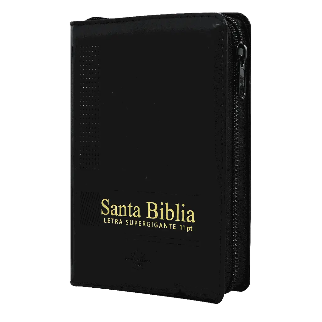 Biblia Reina Valera 1960 Chica Letra Super Gigante Imitación Piel Negro con Cierre [RVR046cLSGiPJRTI ]
