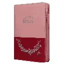 Biblia Reina Valera 1960 Mediana Letra Grande Imitación Piel Rosa Duotono [RVR066cLGPJRTIZABS]