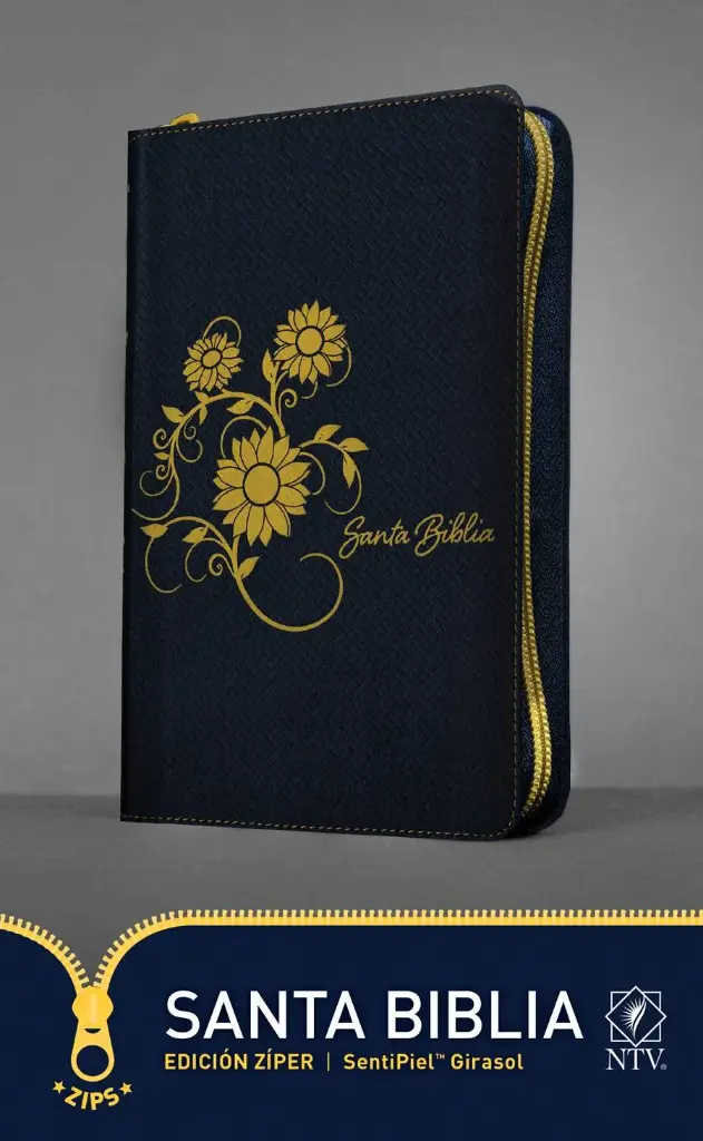 Santa Biblia NTV, Edición zíper, Girasol