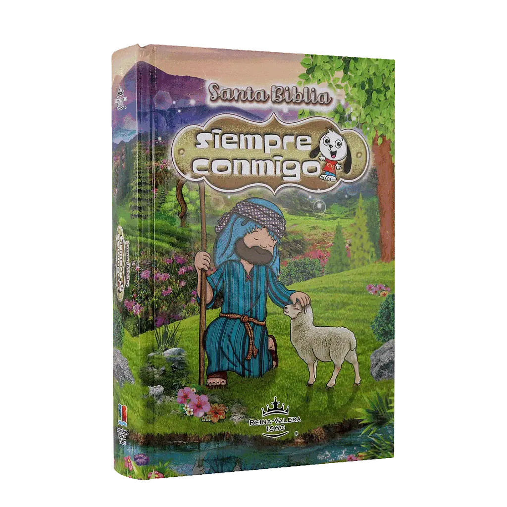 Biblia Infantil Siempre Conmigo Reina Valera 1960 Chica Letra Mediana Tapa Dura [RVR043cLG]